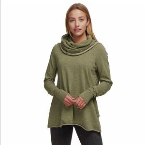 Free people beach cotton Cocoon Cowl pullover